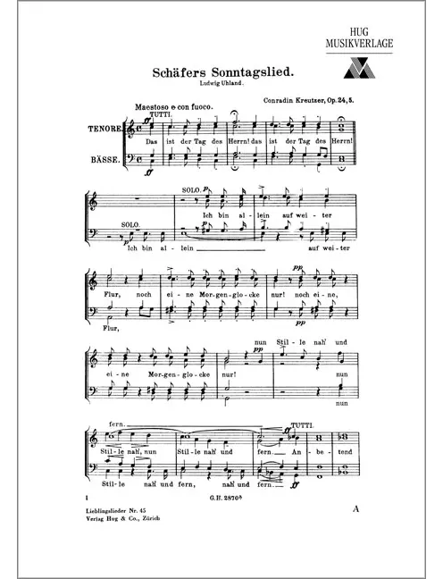 Schäfers Sonntagslied